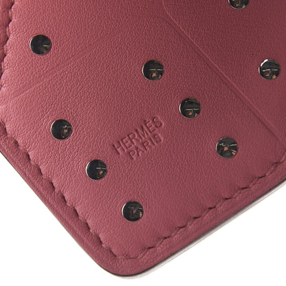 Hermes Swift Dice Key Ring Rose Azalee 3 of 4