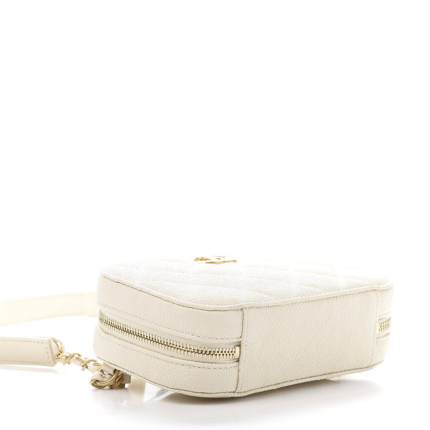 Chanel Caviar Quilted Flap Waist Bag White 4 of 10