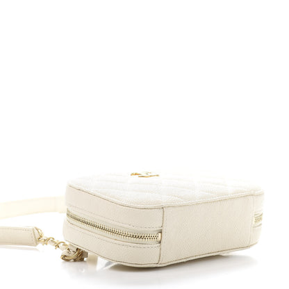 Chanel Caviar Quilted Flap Waist Bag White 4 of 10