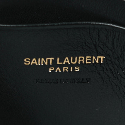Saint Laurent Grain De Poudre Matelasse Monogram Mini Lou Camera Bag Black 5 of 10