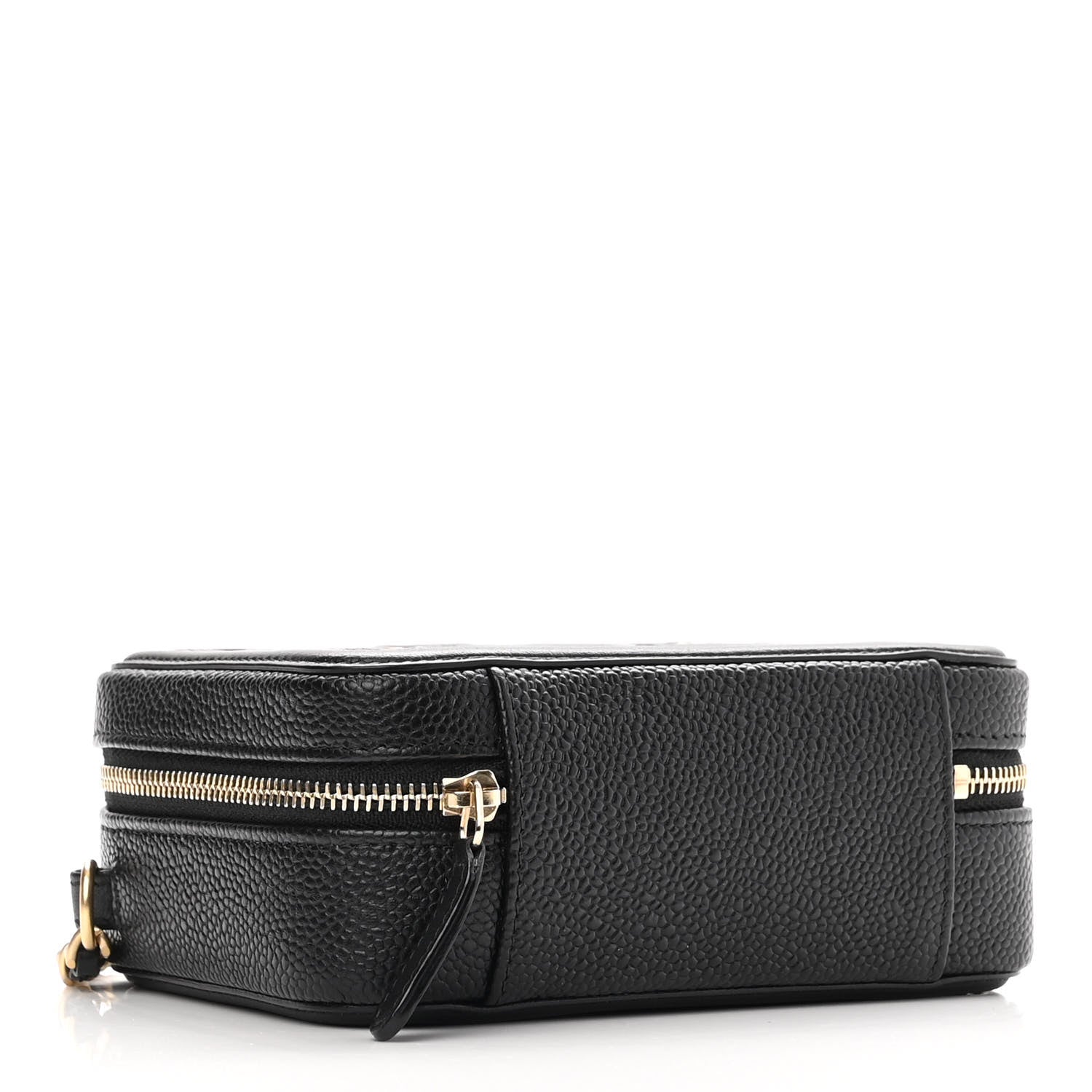 Chanel Caviar Quilted CC Filigree Vanity Clutch With Chain Black 4 of 10