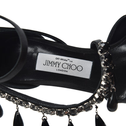 Jimmy Choo x OFF-WHITE Satin Victoria 100 Pumps 36 Black 7 of 9