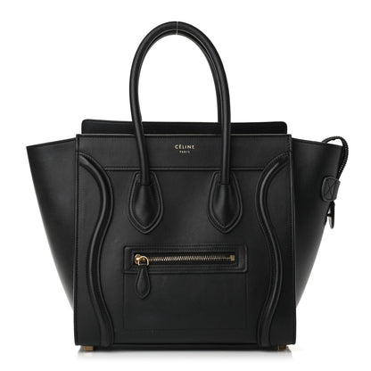 Celine Smooth Calfskin Micro Luggage Black 1 of 10