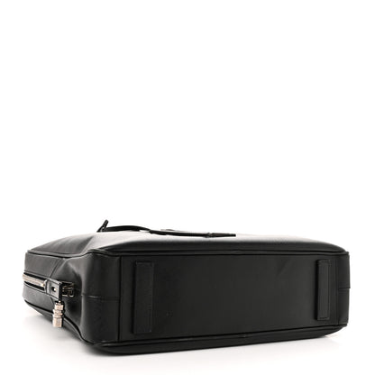 Prada Saffiano Travel Briefcase Black 4 of 9