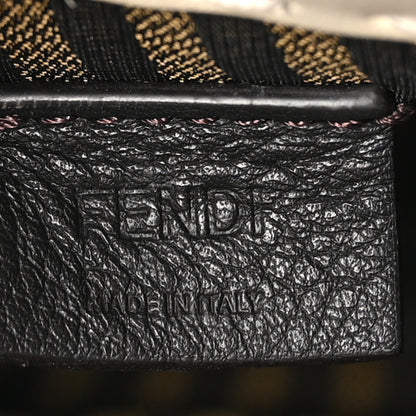 Fendi Vitello King Plexiglass Logo Embossed Mini Fendi Sunshine Shopper Tote White Ice 6 of 10
