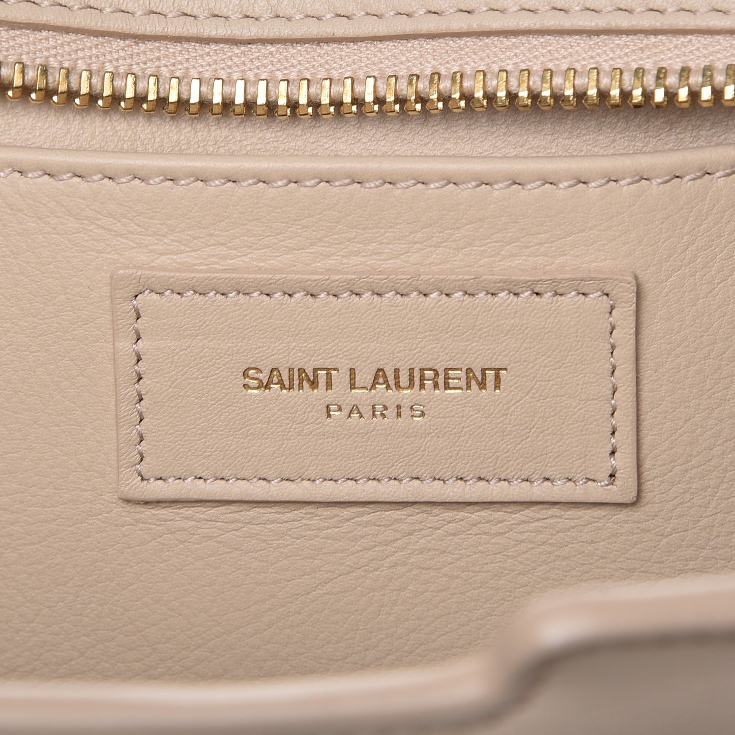 Calfskin Small Classic Y Cabas Beige
