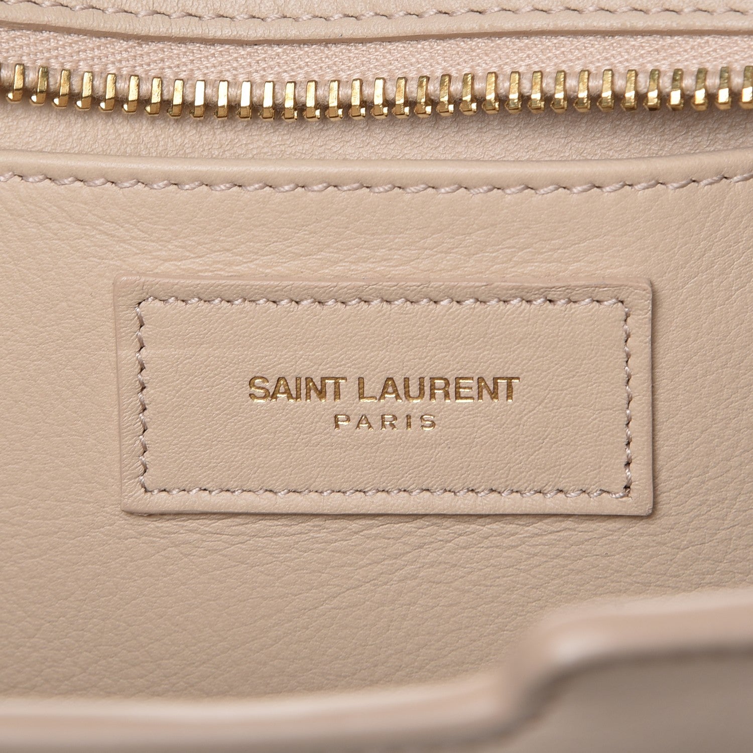 Saint Laurent Calfskin Small Classic Y Cabas Beige 7 of 9