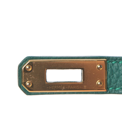 Hermes Togo Birkin 25 Malachite 17 of 35