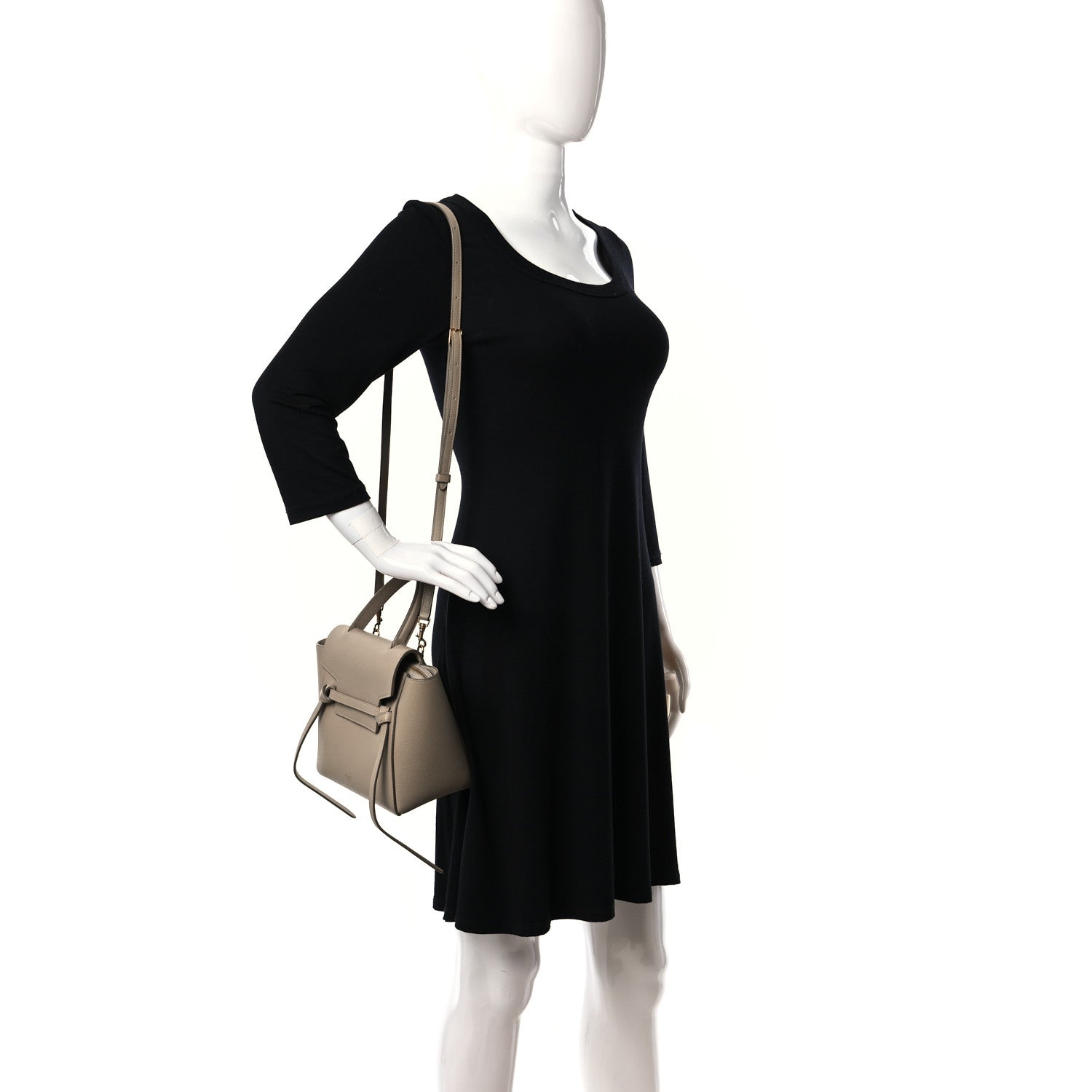 Celine Grained Calfskin Nano Belt Bag Light Taupe 2 of 14