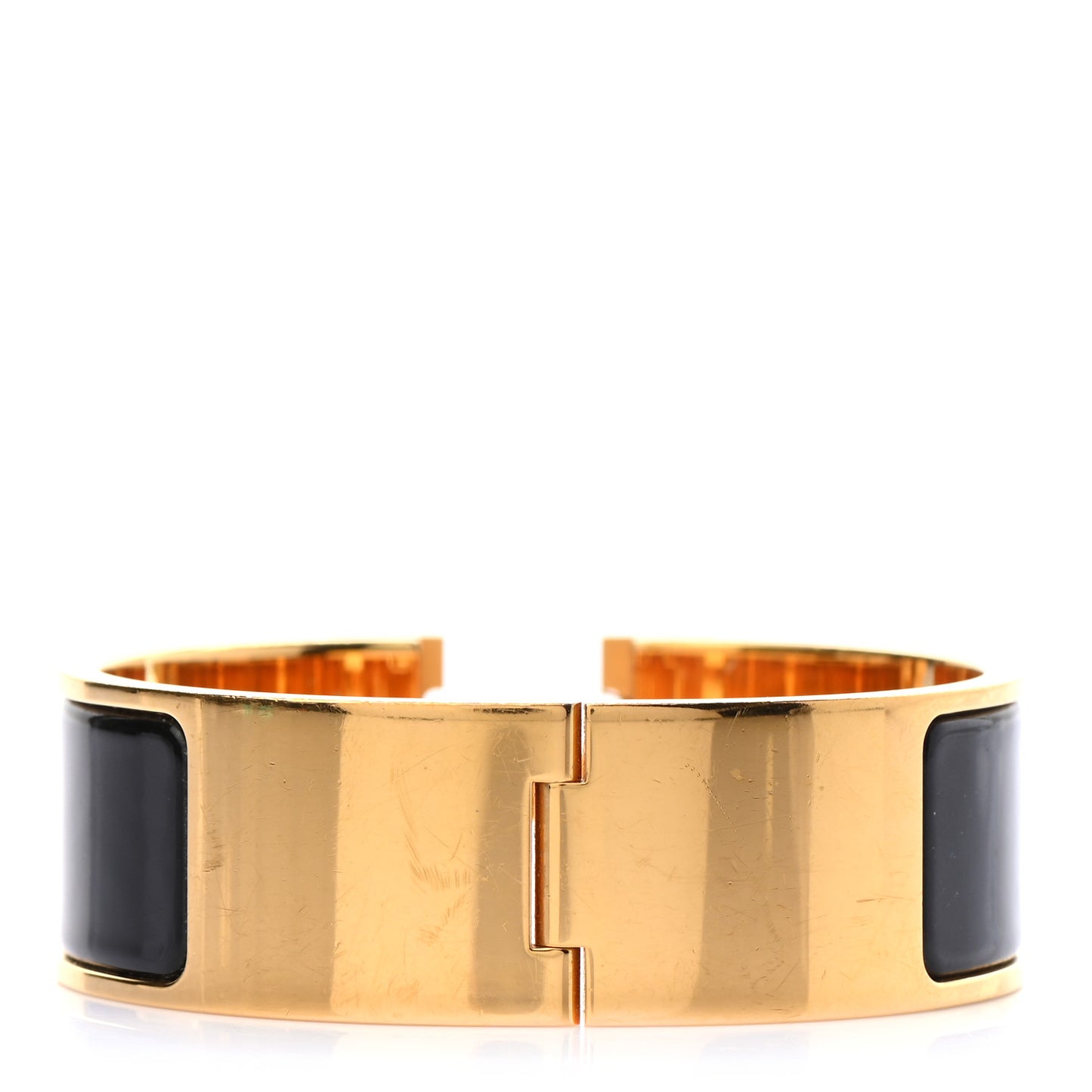 Enamel Wide Clic Clac H Bracelet PM Black