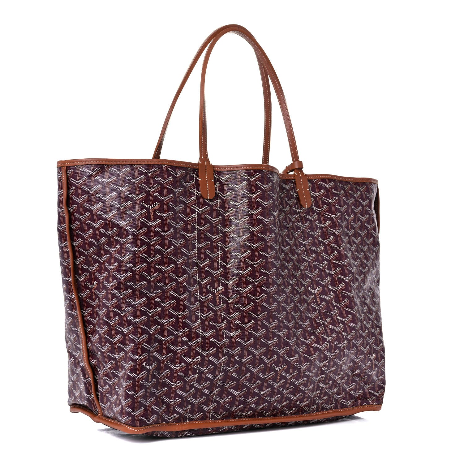 Goyard Goyardine Reversible Pertuis GM Burgundy 3 of 17