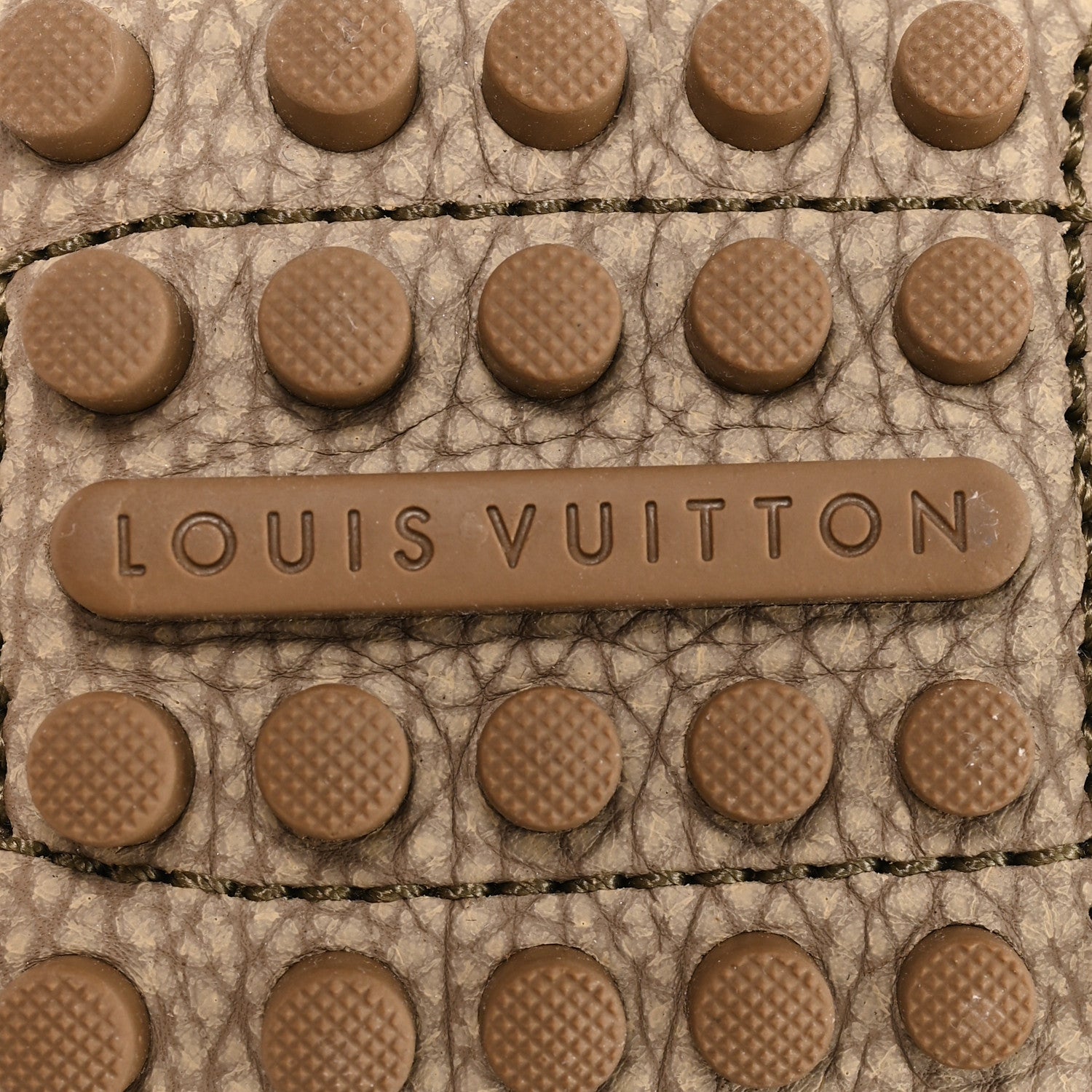 Louis Vuitton Taiga Mens Hockenheim Moccasin Loafers 9 Beige 7 of 9