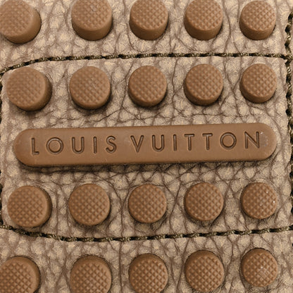 Louis Vuitton Taiga Mens Hockenheim Moccasin Loafers 9 Beige 7 of 9