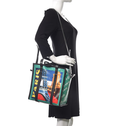 Balenciaga Agneau Arena Paris Print S Bazar Shopper Tote 2 of 11