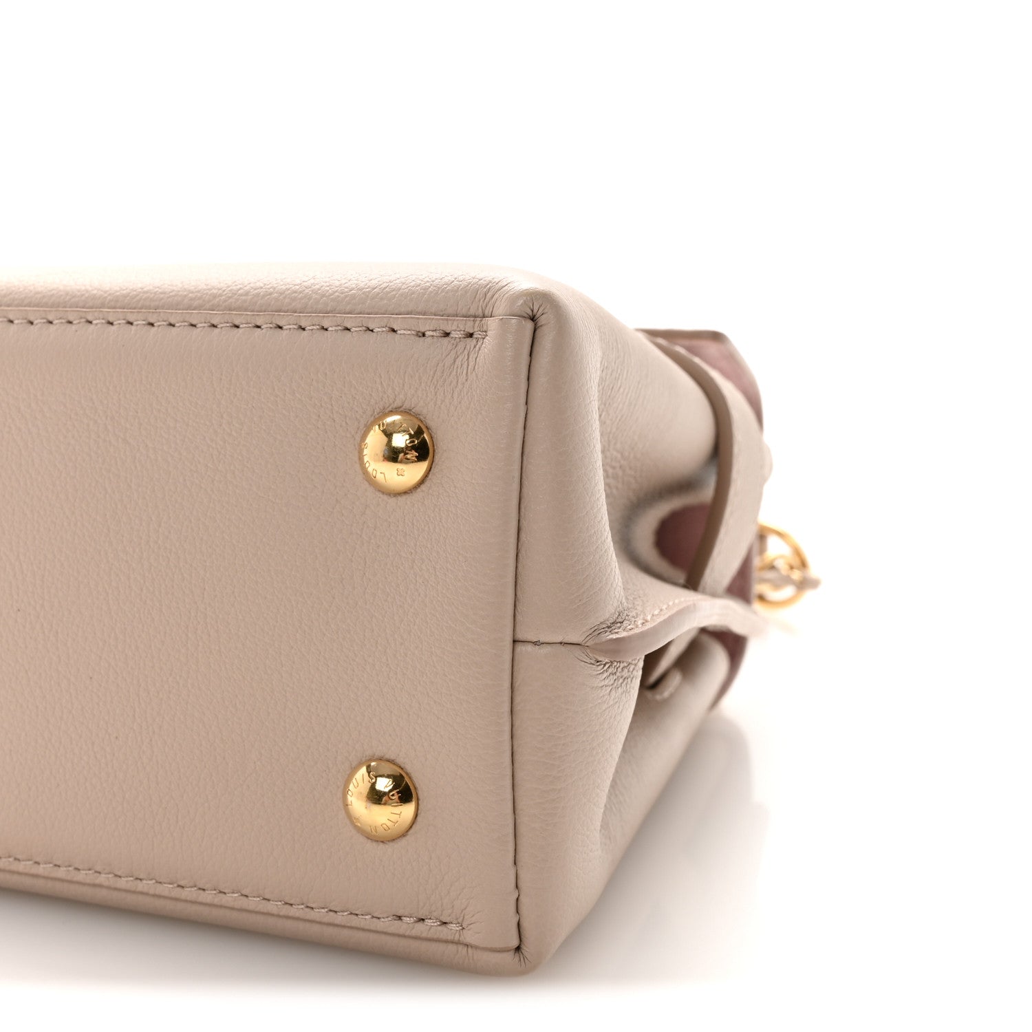 Louis Vuitton Soft Calfskin Mini Lockme Ever Greige 9 of 9