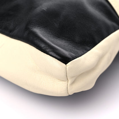 Chanel Lambskin Large Girl Bag Black Beige 8 of 12
