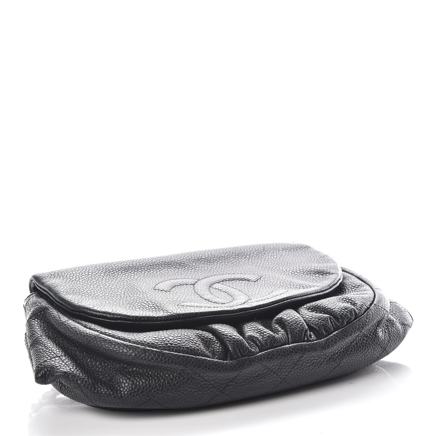 Chanel Caviar Half Moon Wallet On Chain WOC Black 4 of 10