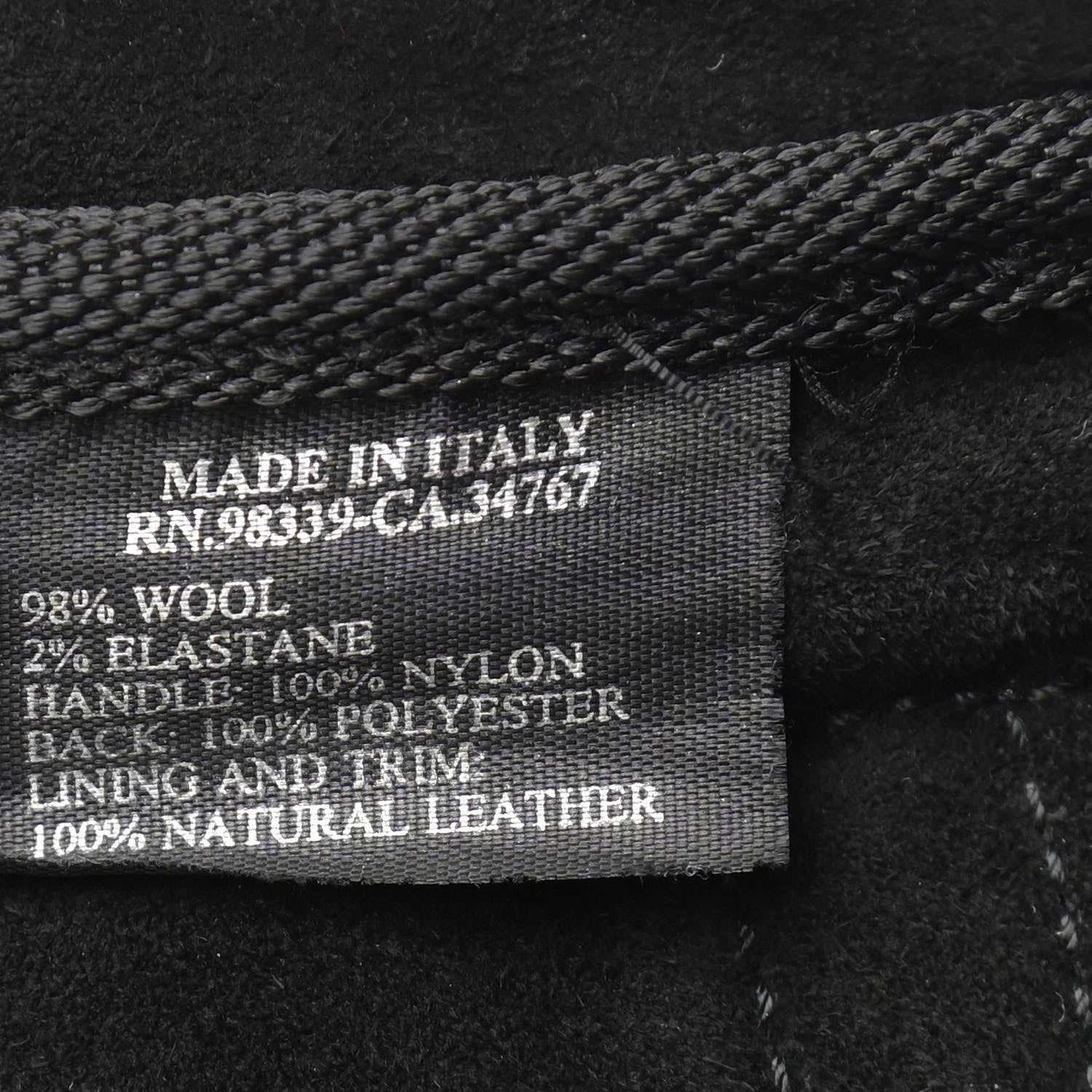 Prada Wool Messenger Satchel Black 7 of 12