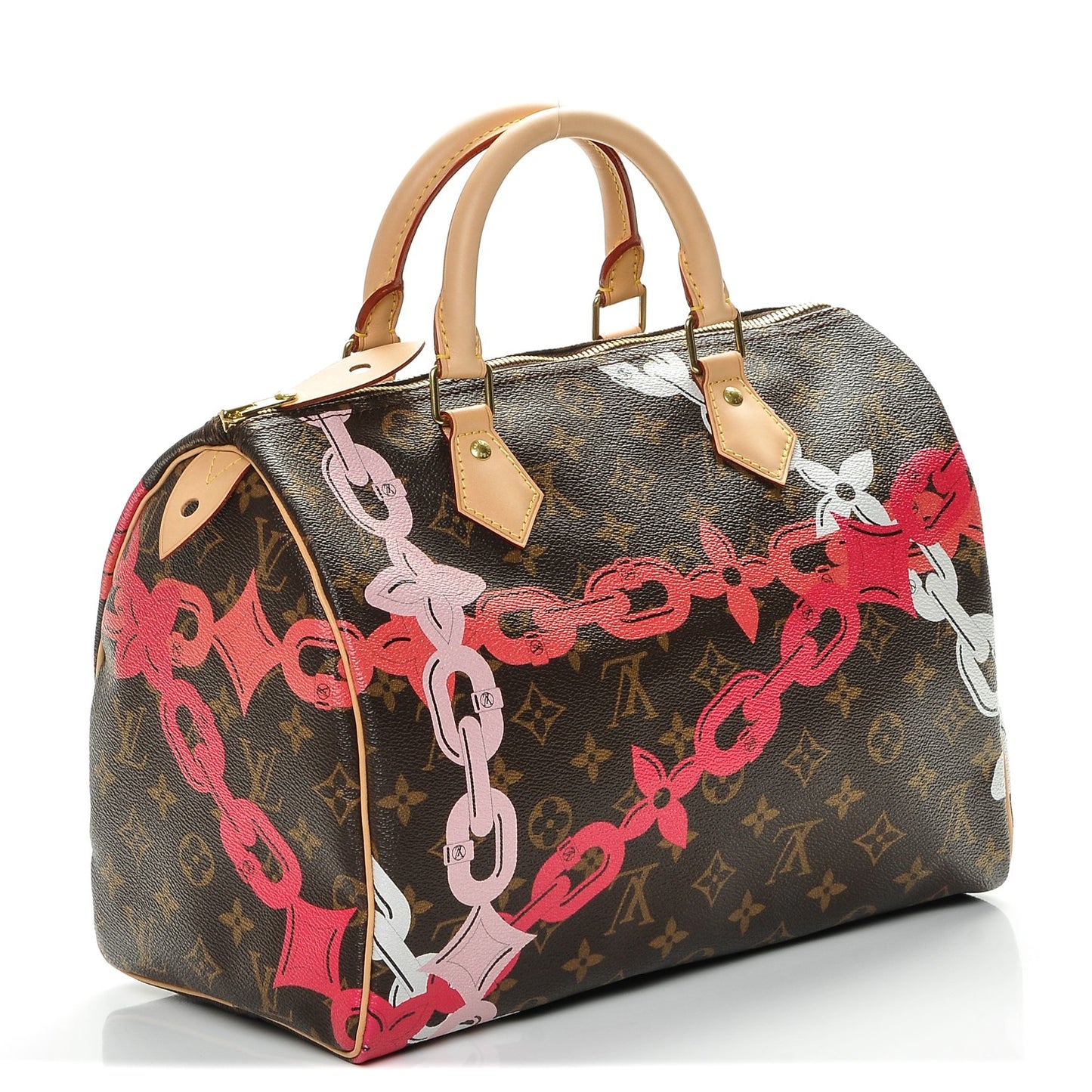 Monogram Bay Speedy 30 Rose Ballerine Poppy