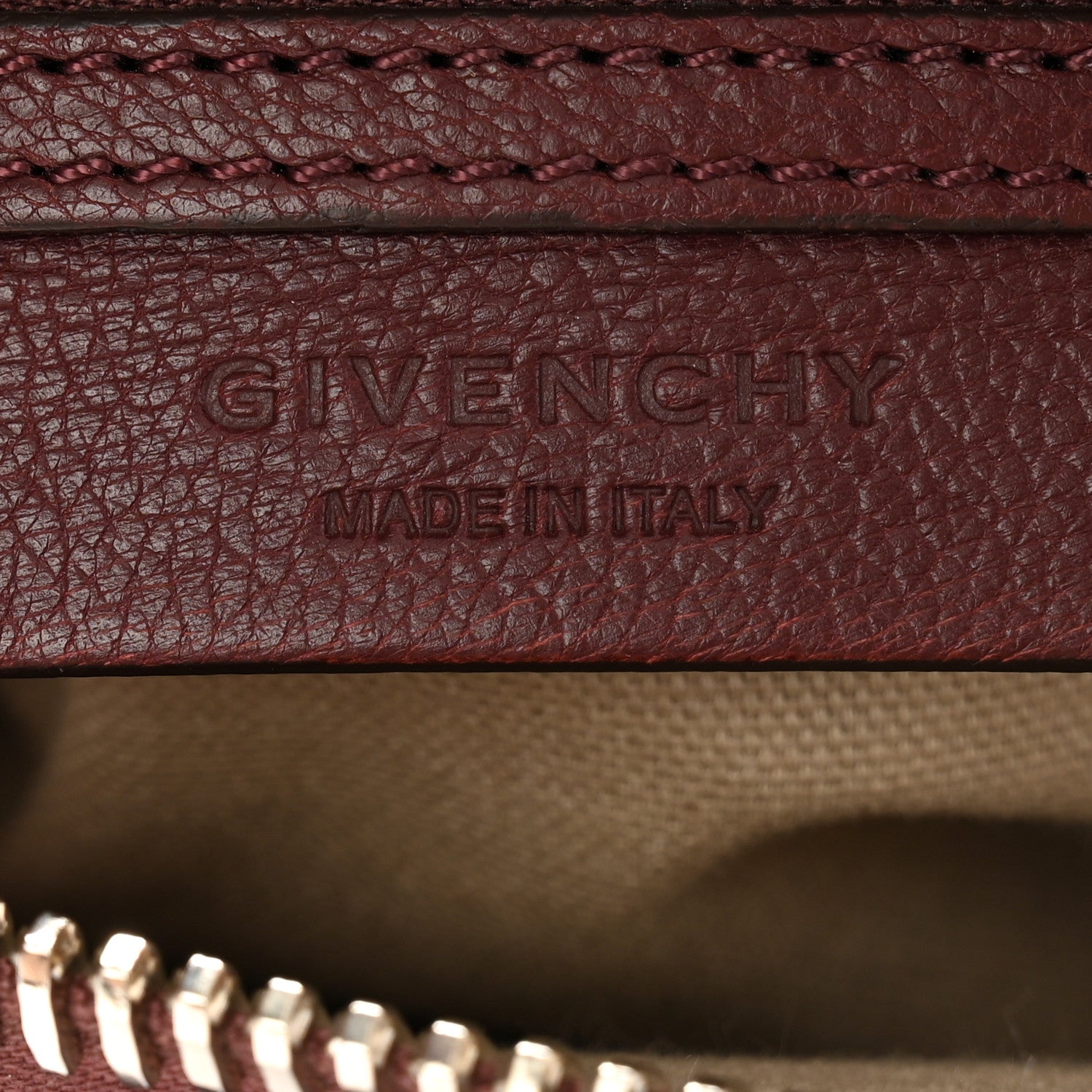 Givenchy Sugar Goatskin Small Antigona Burgundy 6 of 15