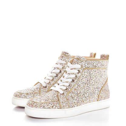 Christian Louboutin Glitter Nappa Rantus Orlato Sneakers 38 Multi Gold 3 of 12