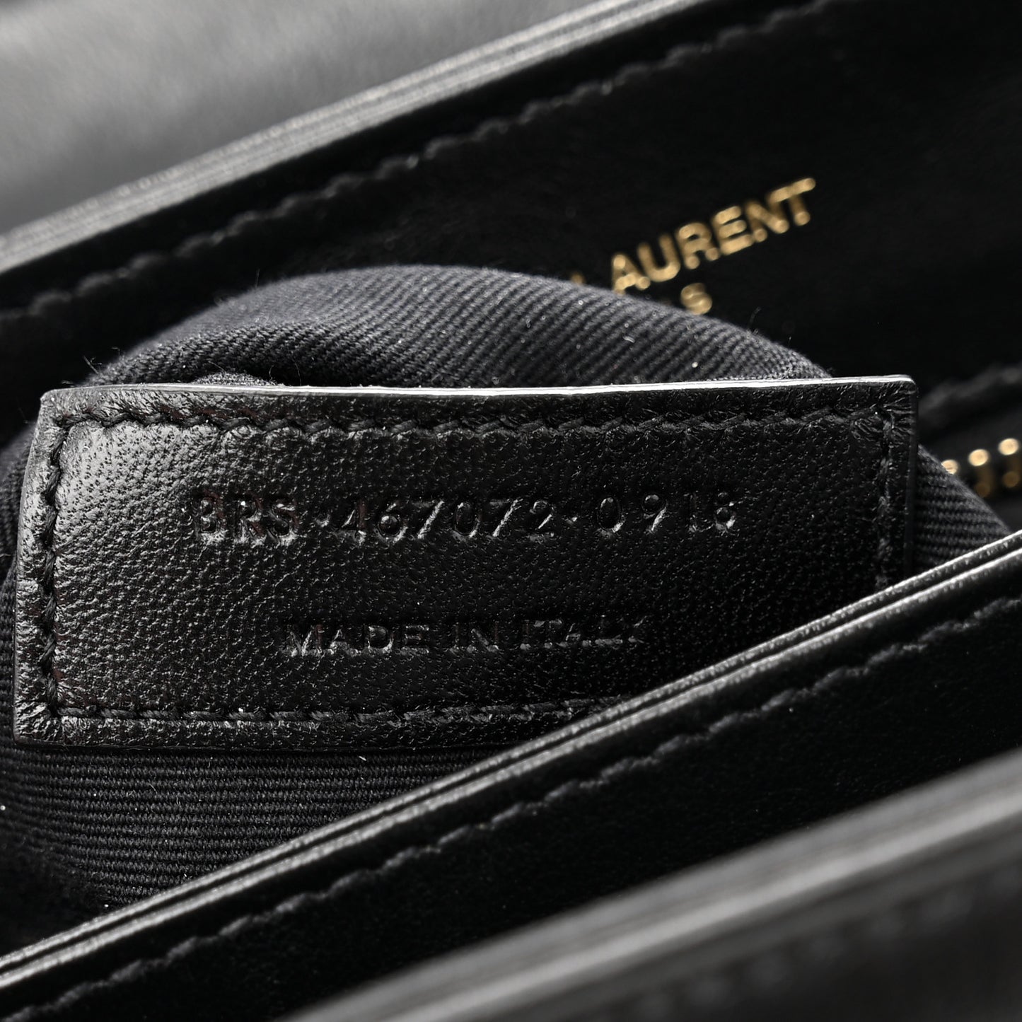 Calfskin Y Quilted Monogram Toy Loulou Crossbody Bag Black