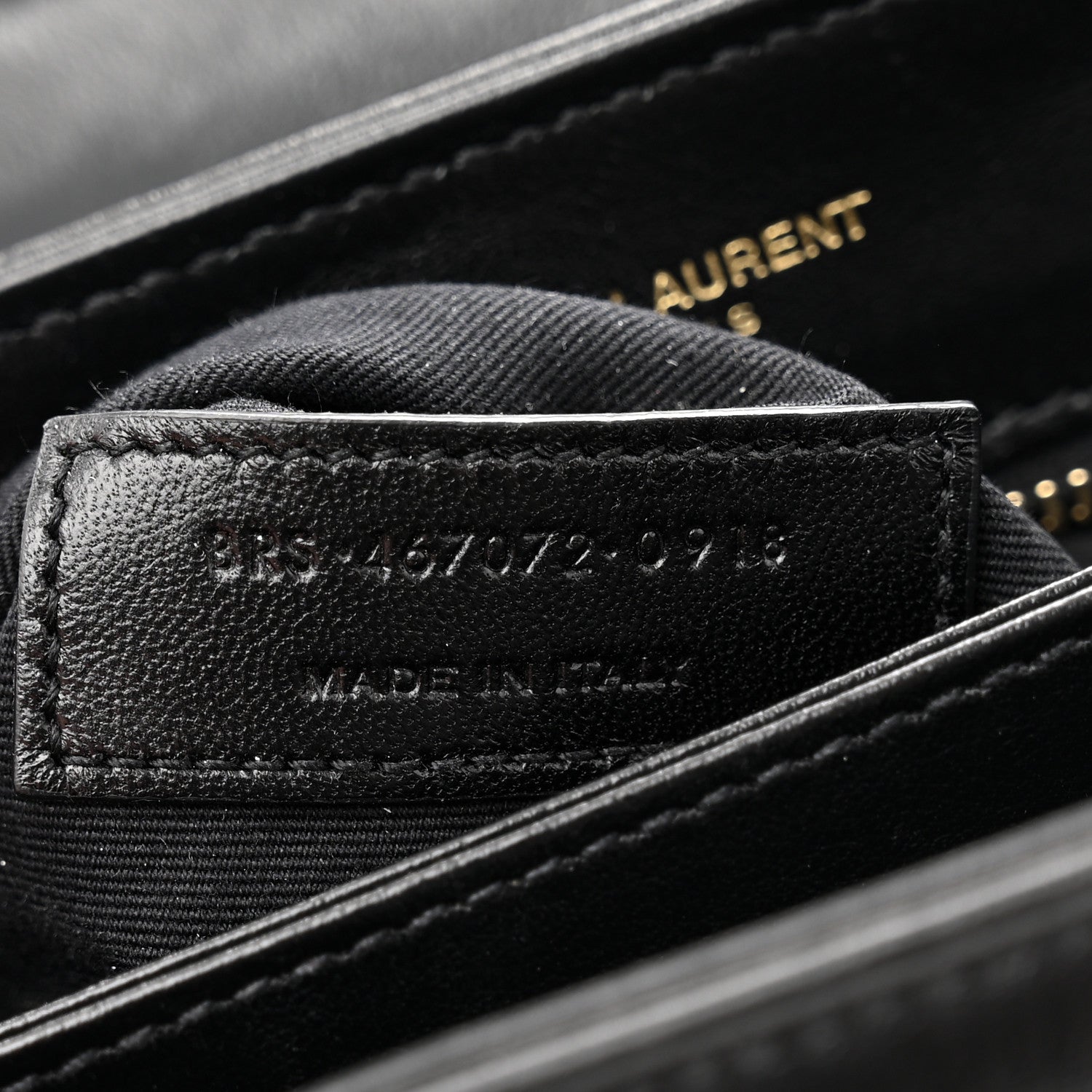 Saint Laurent Calfskin Y Quilted Monogram Toy Loulou Crossbody Bag Black 7 of 11