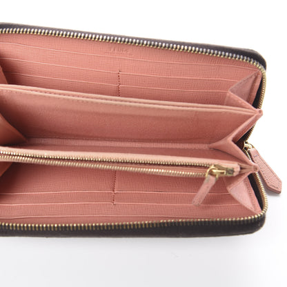 Fendi Zucca Spalmati Saint Bamboline Zip Around Wallet Tobacco 4 of 5