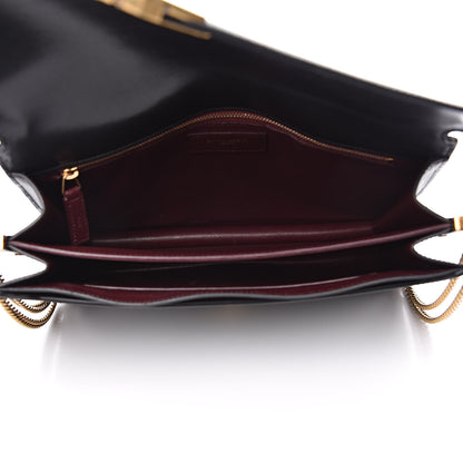 Saint Laurent Smooth Calfskin Monogram Cassandra Clasp Black 5 of 15