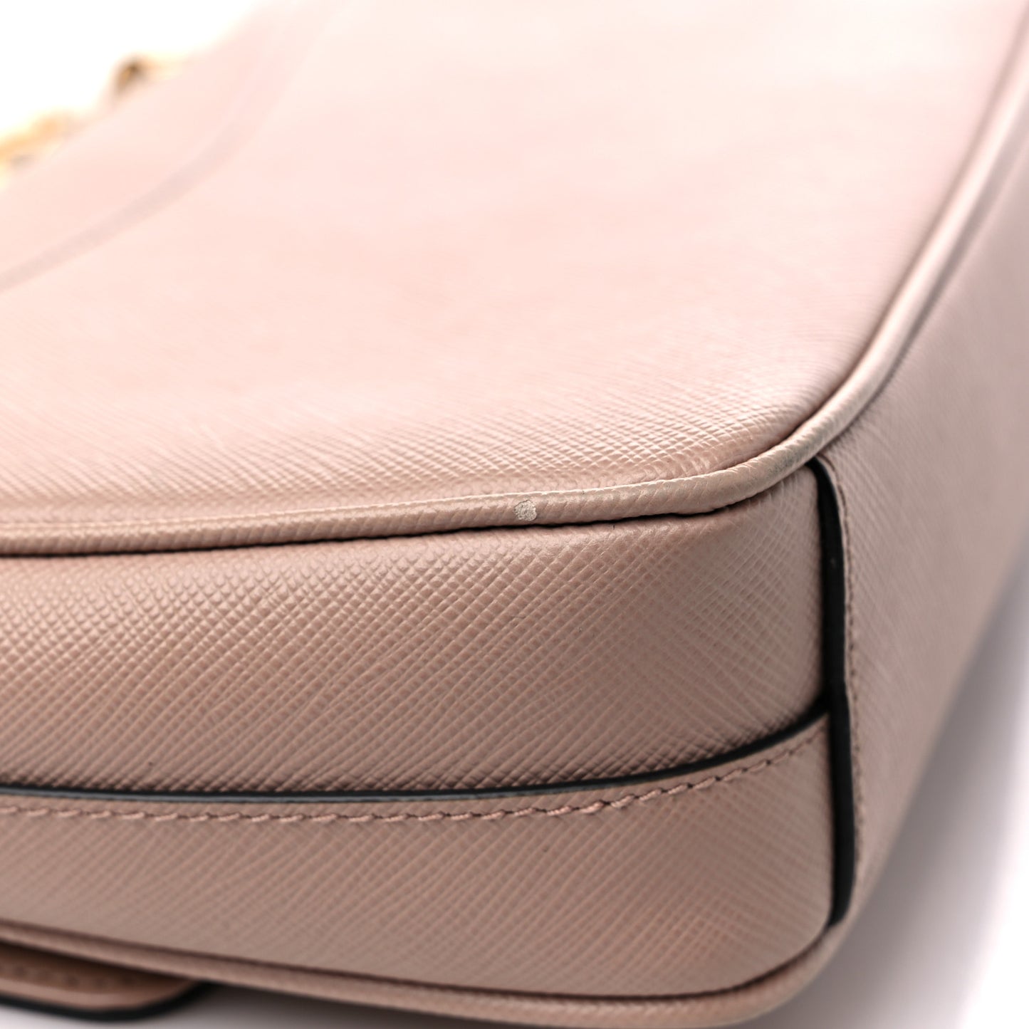 Saffiano Flap Shoulder Bag Cipria