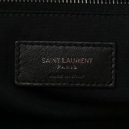 Saint Laurent Crinkled Calfskin Matelasse Monogram Medium Niki Chain Satchel Ivory 6 of 12