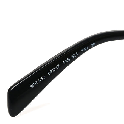 Prada Metal Symbole Triangle Logo Sunglasses SPR A52 Black 6 of 7