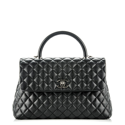 Chanel Caviar Quilted Medium Coco Handle Flap Black 1 of 7