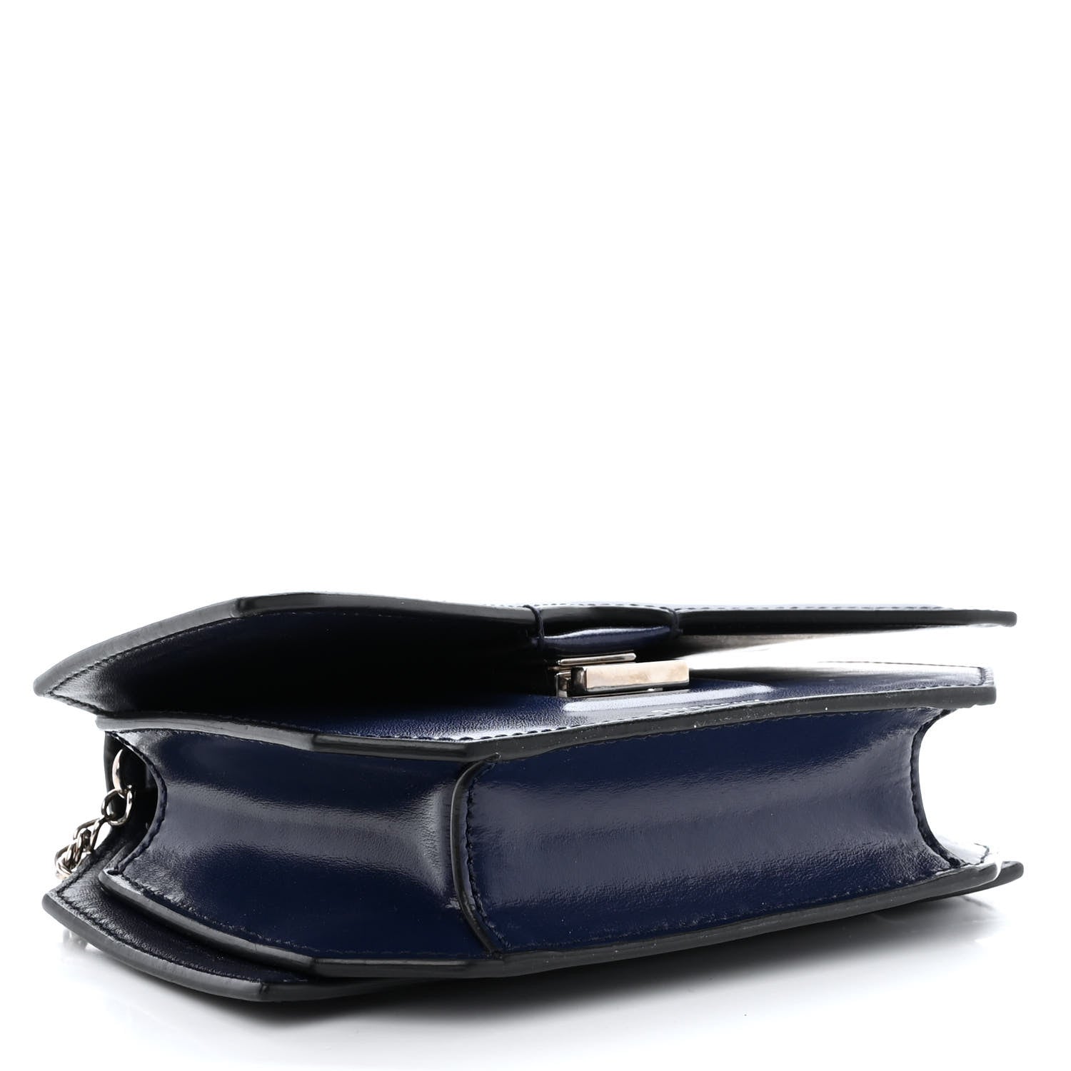 Givenchy Calfskin Bow Cut Chain Wallet Navy 4 of 10