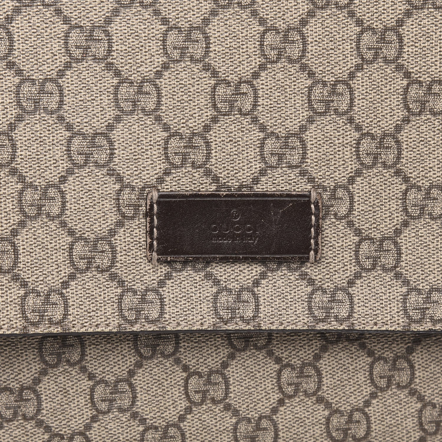 Gucci GG Plus Monogram Messenger Diaper Bag Dark Brown 10 of 12
