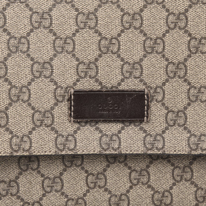 Gucci GG Plus Monogram Messenger Diaper Bag Dark Brown 10 of 12