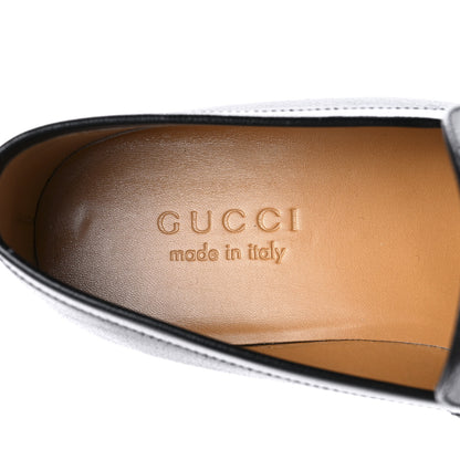 Gucci Goatskin Web Mens GG Loafers 7 Black 7 of 8