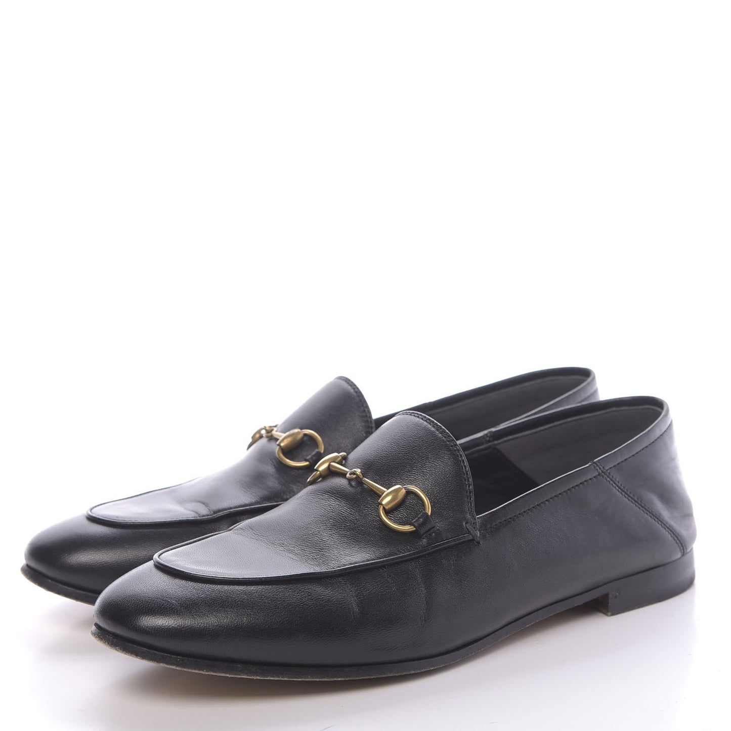 Lambskin Womens Brixton Horsebit Loafers 39 Black