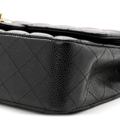 Chanel Caviar Quilted Medium Double Flap Black 10 of 11