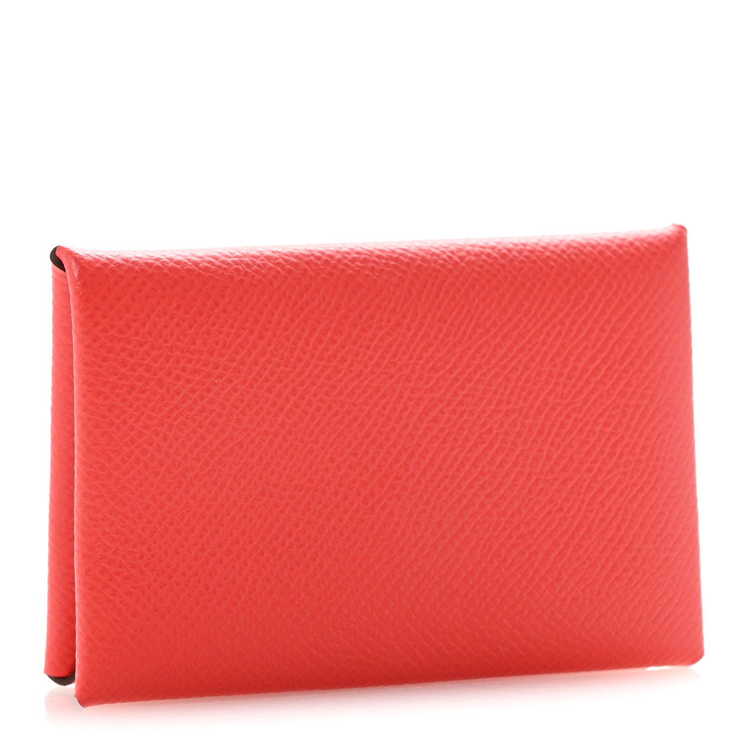 Hermes Epsom Calvi Card Case Rose Jaipur 3 of 7