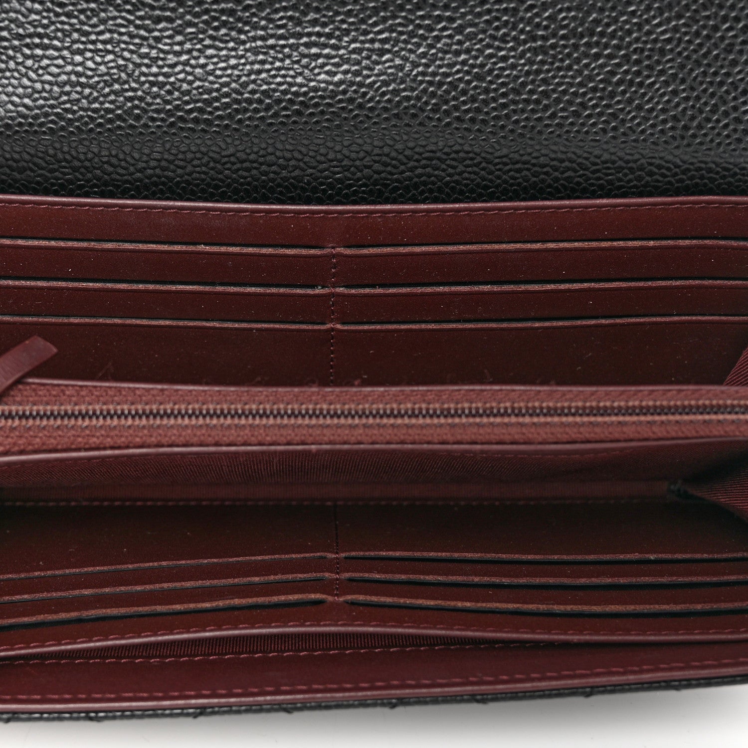 Chanel Caviar Quilted Large Gusset Flap Wallet Black 5 of 10