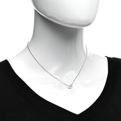 Cartier 18K White Gold Diamond XS Hearts and Symbols Necklace 2 of 4