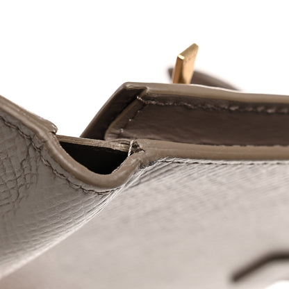 Celine Grained Calfskin Medium Multifunction Strap Wallet Pebble 13 of 14