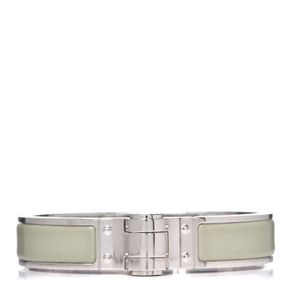 Hermes Enamel Charniere Uni Narrow Hinged Bracelet S Sauge 1 of 5