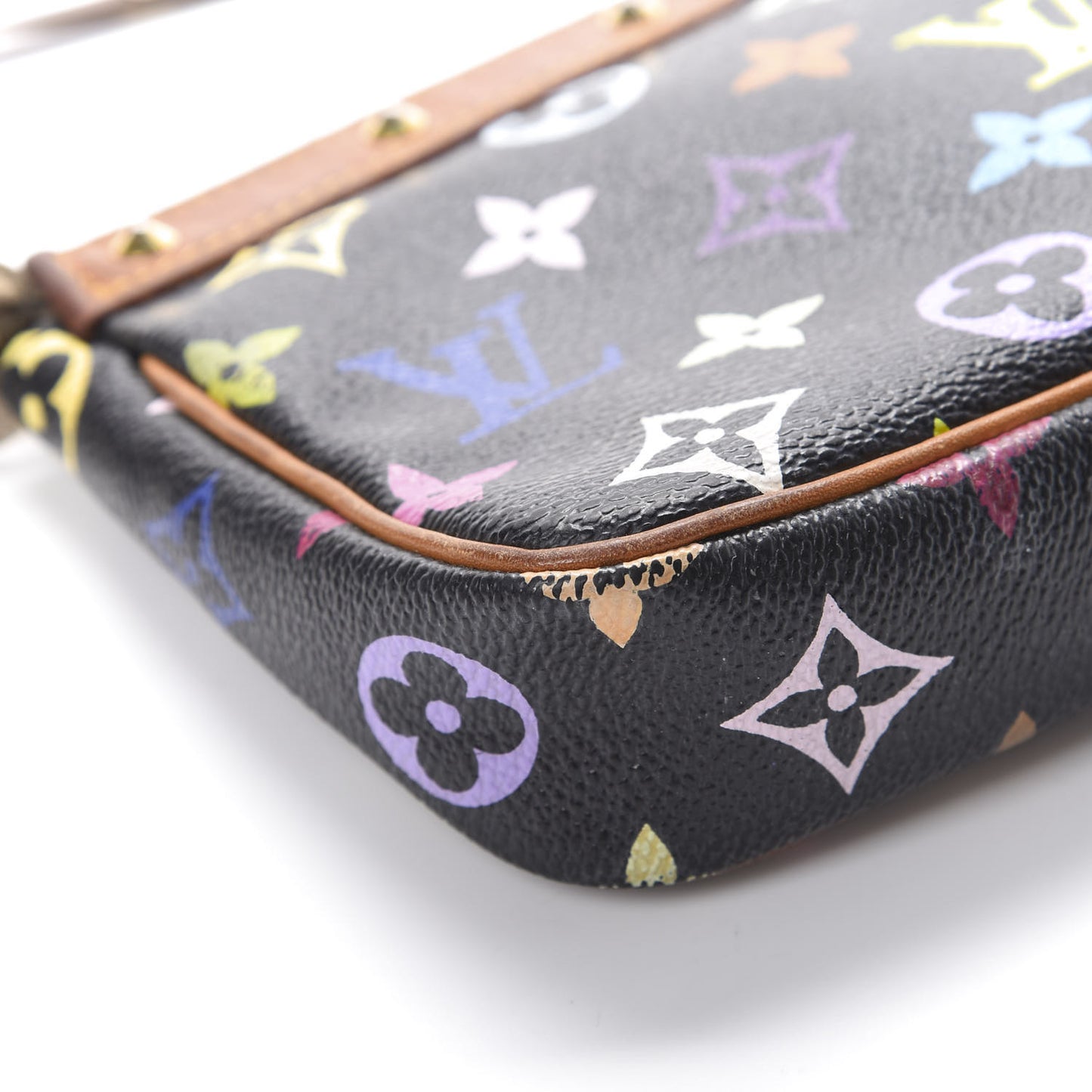Monogram Multicolor Pochette Accessories Black