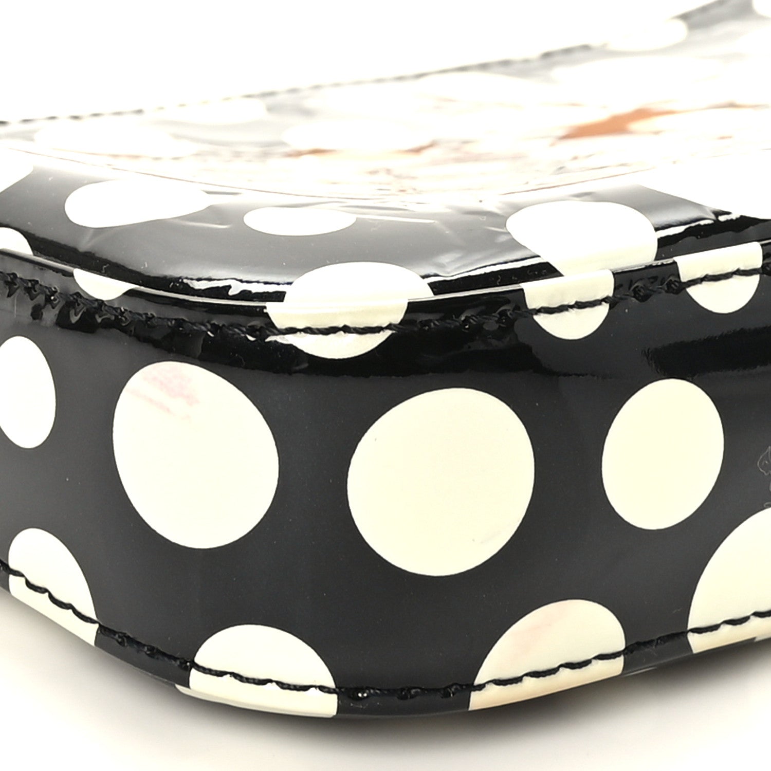Louis Vuitton Vernis Kusama Infinity Dots Pochette Accessories Black Black 8 of 9