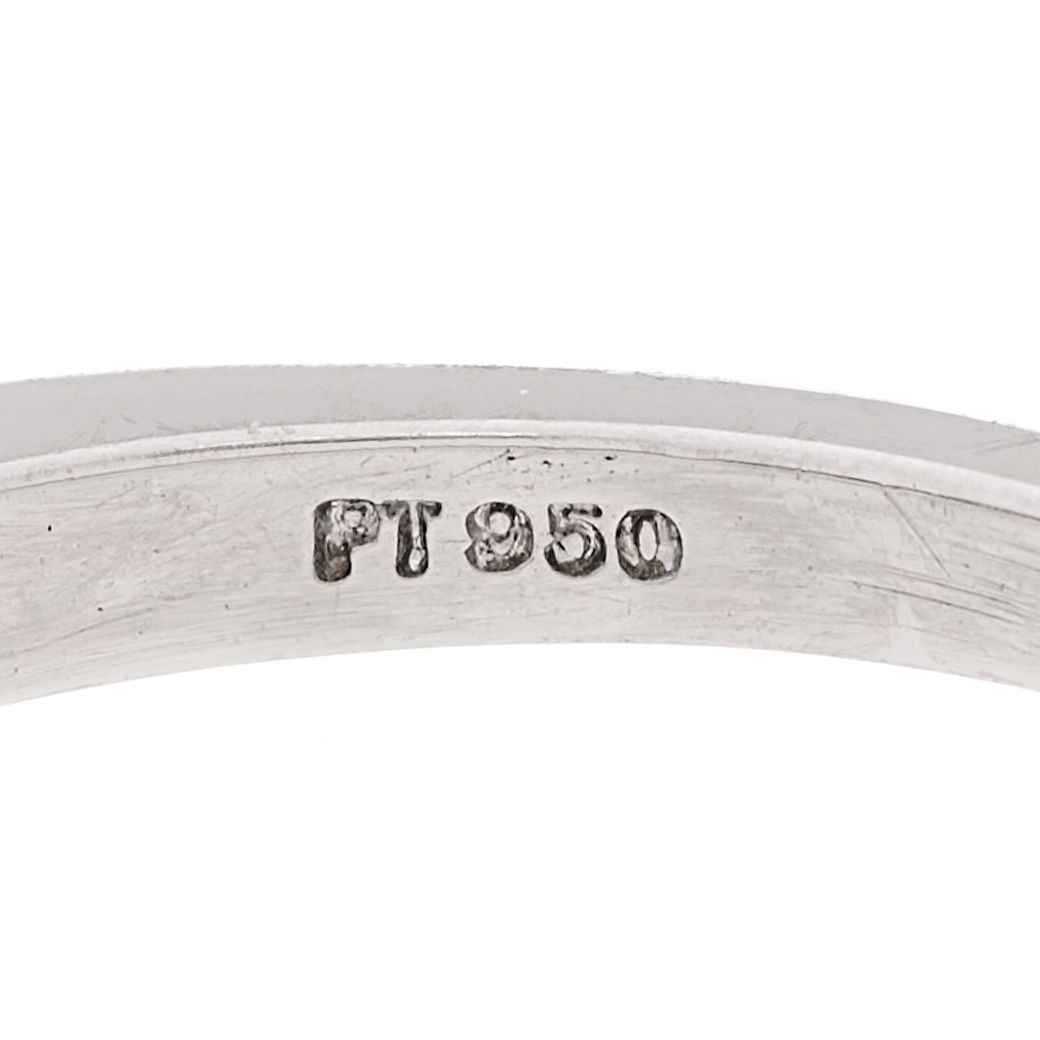 Tiffany Platinum Diamond Round Baguette Half Band Ring 56 7.5 4 of 5