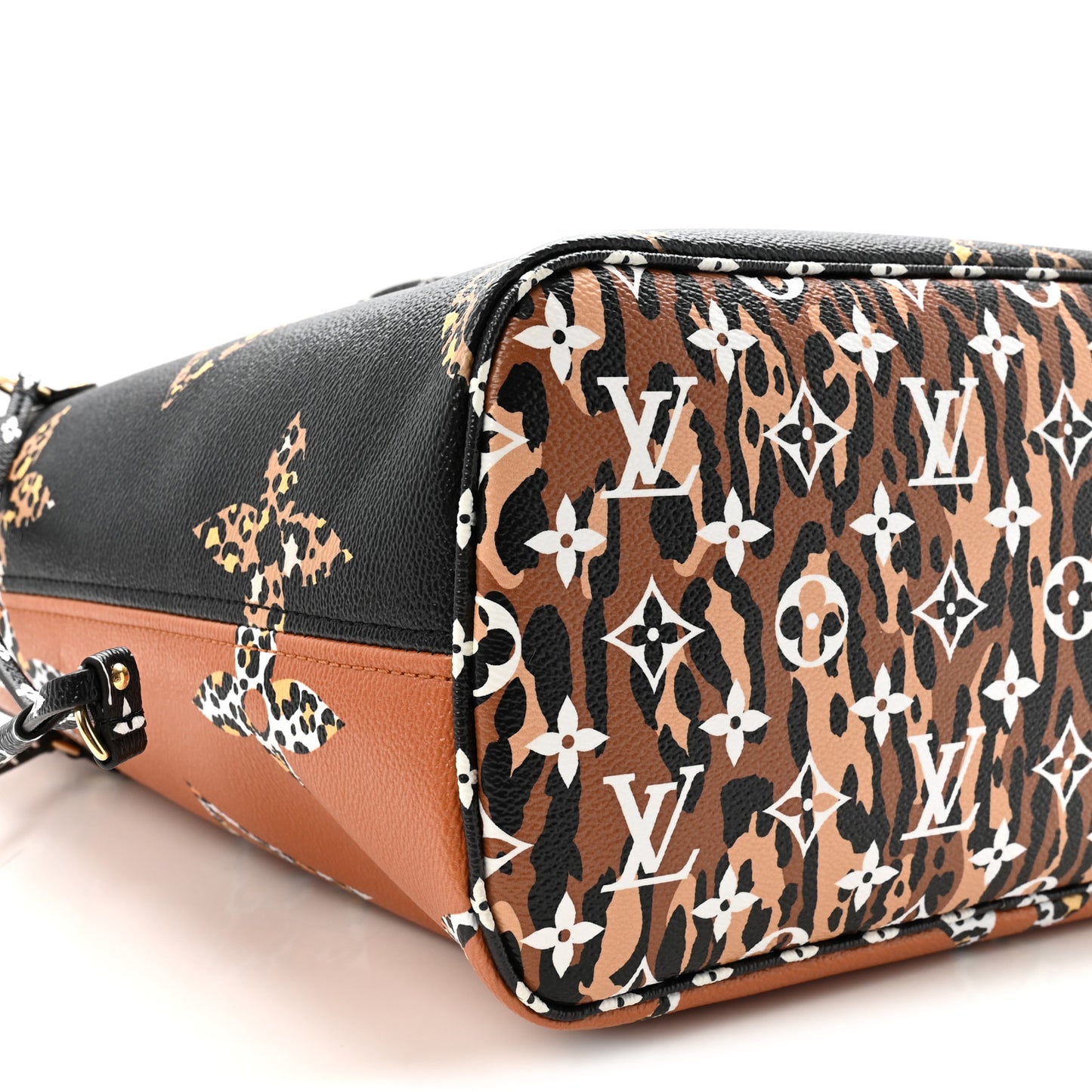 Monogram Giant Jungle Neverfull MM Black