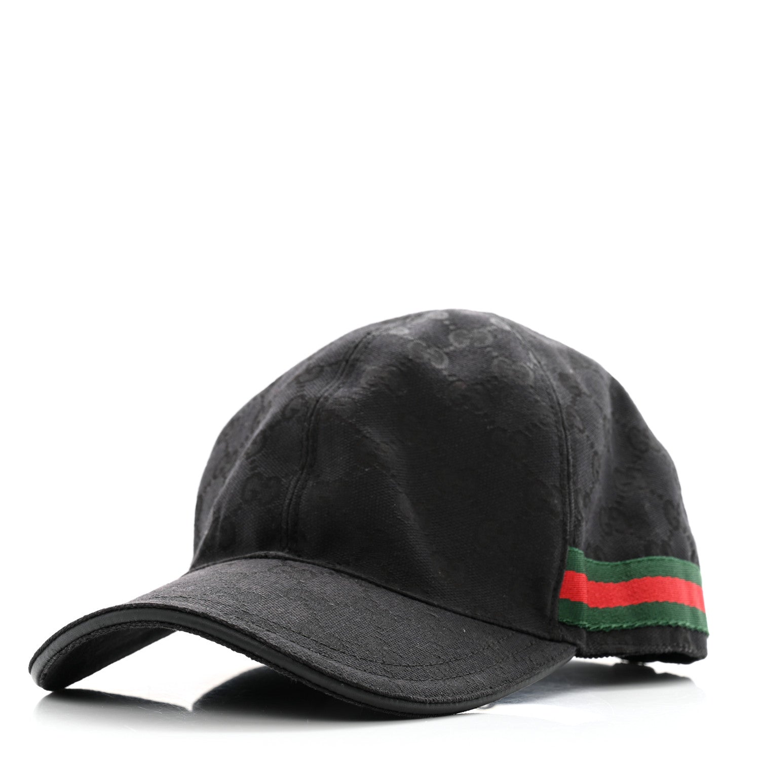 Gucci Monogram Web Baseball Hat XL Black 1 of 11