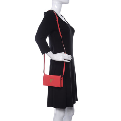 Tom Ford Calfskin Icon Crossbody Bag Coq de Roche 2 of 9